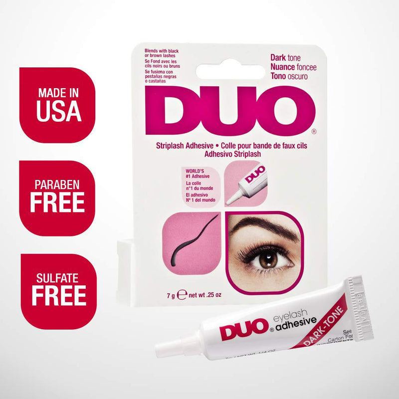 DUO Strip Eyelash Adhesive for Strip Lashes, Dark Tone, 0.25 oz, 1-Pack Duo
