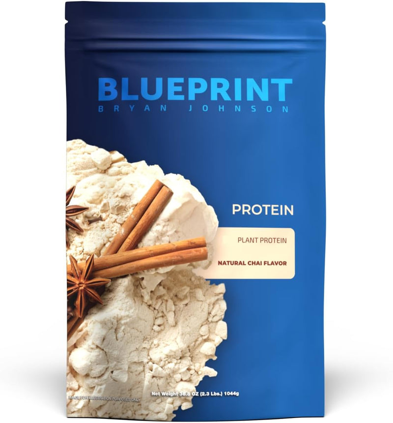 Blueprint by Bryan Johnson Vegan Protein Meal Replacement – Plant Based Hemp Protein with 27g Protein Per Serving – Low Calorie, Flavored Protein for Women & Men – Dairy Free – 15 Servings - Banana Infinity Warehouse