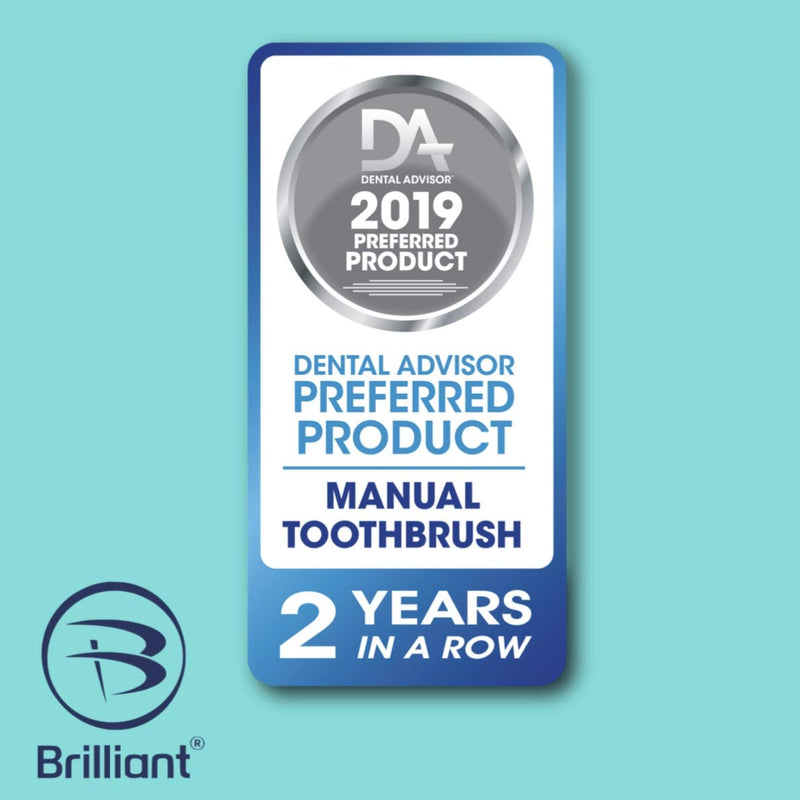 Brilliant Kids Toothbrush, For Kids Ages 5-9 Years Old, Use When Children's Adult Teeth Arrive, Round Shaped Brush Head and Soft Bristle Toothbrush for Kids, Cleans All-Over Mouth, Royal Blue, 1 Count Brilliant