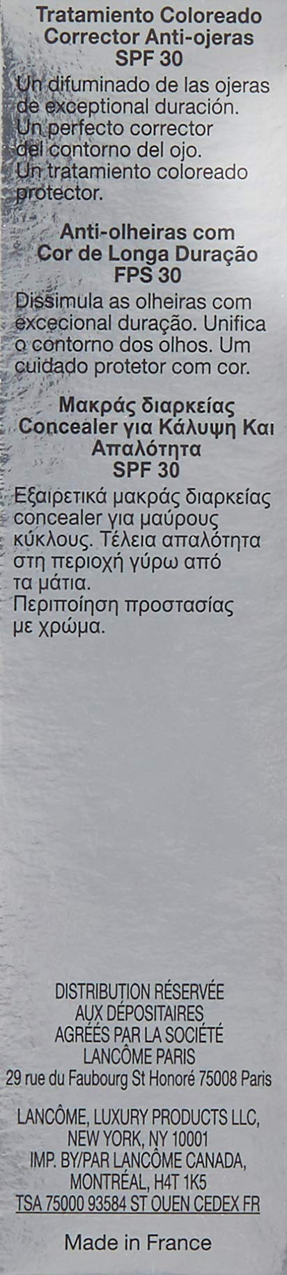 Lancome Effacernes Longue Tenue Softening Concealer SPF 30, No. 03 Beige Amber, 0.5 Ounce LANCOME PARIS