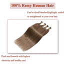 18 Inches I Tip Remy Human Hair Extensions 100 Strands/Pack Pre Bonded Keratin Stick Tipped Hair Extensions Cold Fusion Hair Piece Smooth Long Straight For Women