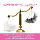 Real 3D Mink Lashes High Volume False Eyelashes Mink Strip 16mm Bushy Hand Made Strip Natural Fluffy Reusable Make Up Eyelashes For Women with Tweezers SWINGINGHAIR 1 pair SWINGINGHAIR Store