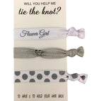 Flower Girl Gift, Flower Girl Hair Ties, Bridesmaid Jewelry Accessory- Gift for Flower Girls Infinity Collection