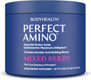 BodyHealth PerfectAmino Powder - BCAA and EAA Powder for Pre and Post Workout - Amino Acid Energy Drink for Men and Women to Support Lean Muscle and Recovery - Strawberry - 30 Servings Infinity Warehouse