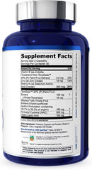 1MD LiverMD - Liver Support Supplement | Siliphos Milk Thistle Extract - Highly Bioavailable, for Liver Support | 60 Capsules (2-Pack) Infinity Warehouse