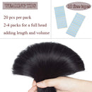 100% Remy Tape In Hair Extensions Real Human Hair Natural Seamless Skin Weft Invisible Hair Extensions Double Side Tape Hightlight Balayage Long Silk Straight For Women (24'',50g/20pcs,