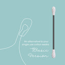 LastSwab® Reusable Cotton Swabs for Ear Cleaning by LastObject® - Eco Friendly Q tips for Ears in Blue - 1 Reusable Qtips is equivalent of 1000 common Cotton Swab - Zero Waste Products - Easy to Clean LastSwab