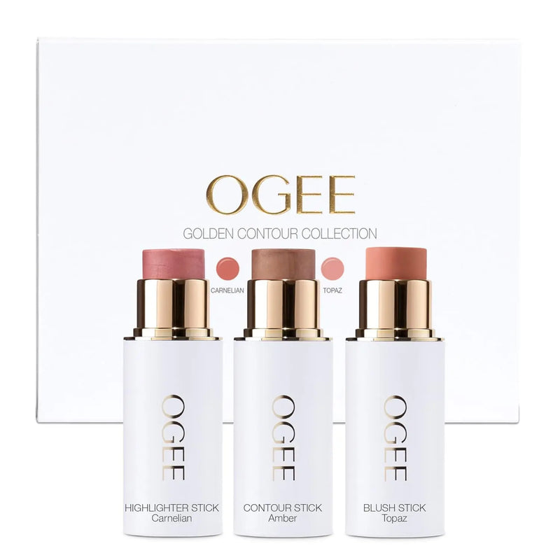 Ogee Sculpted Face Stick (MOONSTONE - ULTRAVIOLET SHEEN) Certified Organic Highlighter Makeup - Multi-Use Glow Highlighter Stick Infinity Warehouse
