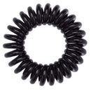 Kitsch Spiral Hair Ties, Coil Hair Ties, Phone Cord Hair Ties, Ponytail Hair Coils No Crease, Headband - 8 pcs (Black) Kitsch
