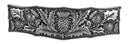 Thistle Hair Clip, Hand Crafted Metal Barrette Made in the USA with a Medium 70mm Clip by Oberon Design Oberon Design