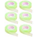 6 Rolls Eyelash Tape, Adhesive Fabric Eyelash Extension Tape, Breathable Micropore Fabric Tape for Eyelash Extension Supplies,9 m/10 yard Each Roll (Green) JASSINS