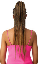 Outre PRETTY QUICK Salon-Quality Ponytail Fabulous Look Long Length Bulk-Free Wrap Around Pony Sleekest Finish Secure Premium Synthetic Fibers Hair Pieces - LARGE BOX BRAID 28" (2T1/30) Outre