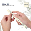 Onsen Secret Complete Nail Reboot Kit w/Cuticle Oil 10ml, Nail File 120/180 Grit Double Sided, A 3-Way Buffer Block & Cuticle Serum-15ml in Action | Super Value Pack Infinity Warehouse