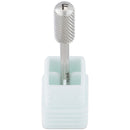 PANA Professional 3/32" Shank Size - Smooth Top Small Barrel Silver Carbide Bit Fine Grit - Nail Drill Bit for Dremel Machine PANA