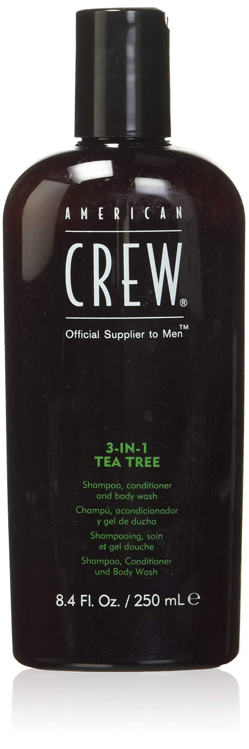 Shampoo, Conditioner & Body Wash for Men by American Crew, 3-in-1, Tea Tree Scent, 8.4 Fl Oz AMERICAN CREW