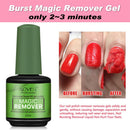 Nail Polish Remover 3Pcs, Magic Soak-Off Gel Nail Polish Remover-Quick,Professional Nail Polish Remover for Natural, Gel Nails ONE1X