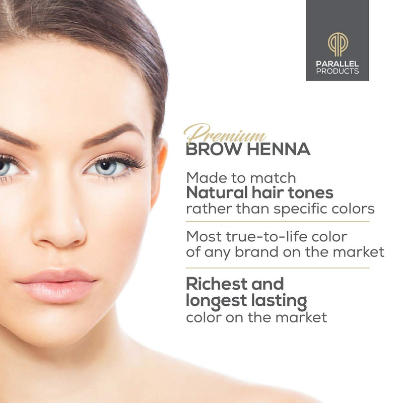 Parallel Products Eyebrow Henna Kit - Henna For Brow Tinting (Dark Brown) PARALLEL PRODUCTS