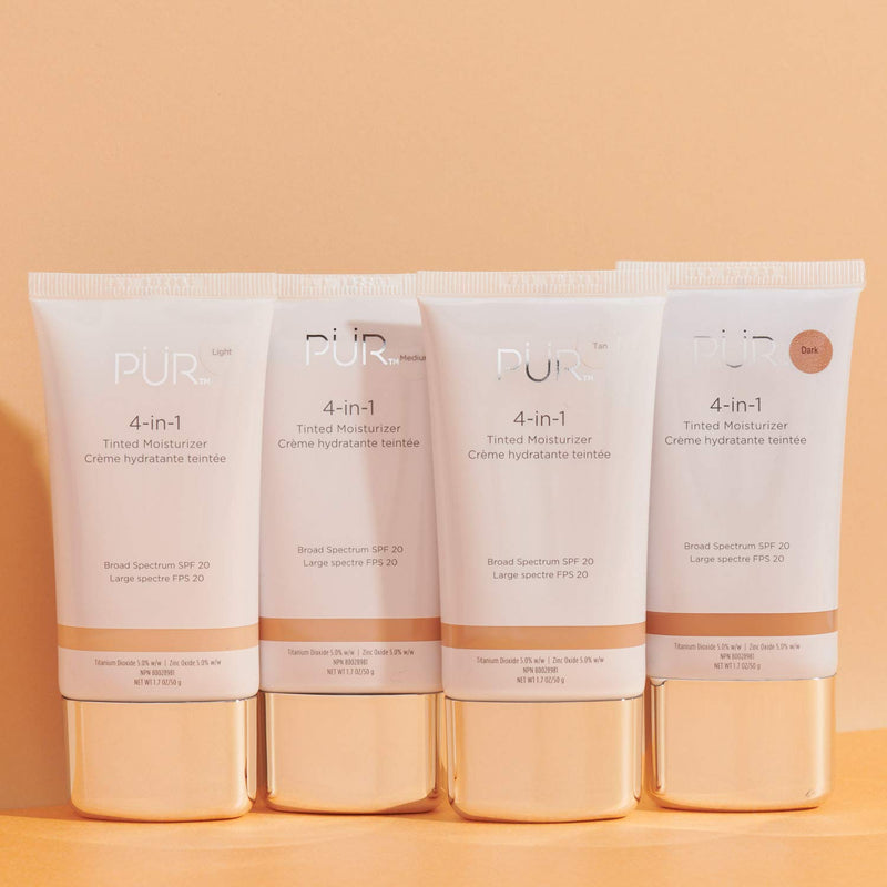 PÜR 4-in-1 Tinted Moisturizer with Shea Butter and SPF 20 - Vegan Friendly, Vitamin B3, Free of Paraben, Gluten & BPA martinandmark.com