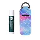 Bluecell 5pcs Chapstick Sleeve Lip Balm Holder Lipstick Holder Travel Accessories with Plastic D-ring (Fish-Scale Pattern(5pcs)) Bluecell World
