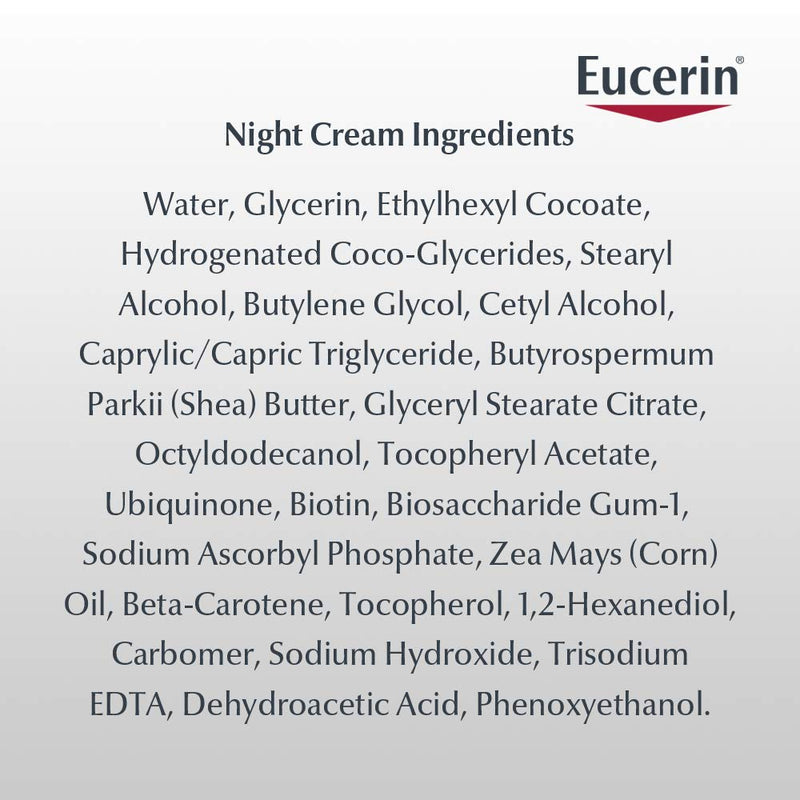 Eucerin Q10 Anti Wrinkle Day Face Cream + Night Cream | 1.7 Oz (2 Pack) Eucerin