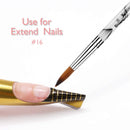 Accmor 3D Nail Art Brush for Acrylic Powder, Acrylic Nail Art Design Brush Nail Art Tool (Size