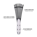 Detangling Brush for Curly Hair, Black Hair Detangler, Afro Textured 3a to 4c Kinky Wavy, for Wet/Dry/Long Thick Curly Hair, Exfoliating Your Scalp for Beautiful and Shiny Curls-Black COLORCASA Store