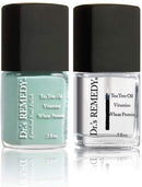 Dr.'s Remedy Enriched Nail Polish, Trusting Turquoise With Base Coat Dr.'s Remedy