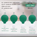 4 Pieces Facial Cupping Set - Vacuum Suction Cups, Silicone Cupping Therapy Set, Works for Fine Lines and Wrinkles, Anti-Aging, Muscle Relaxation, for Eyes Face and Body Vinban