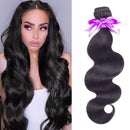 Brazilian Body Wave Bundles 100% Unprocessed Brazilian Human Hair Weave Bundles Extensions Natural Black Color （18 Inch ） SnowHair