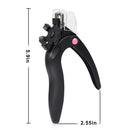 New Acrylic Adjustable Nail Clipper,Artificial Fake Stainless Steel Nail Trimmer,JASSINS False Nail Art Manicure Project (Black) JASSINS