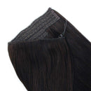 Sassina 20inch 120g Halo Hair Extensions Remy Human Hair Dark Brown Color