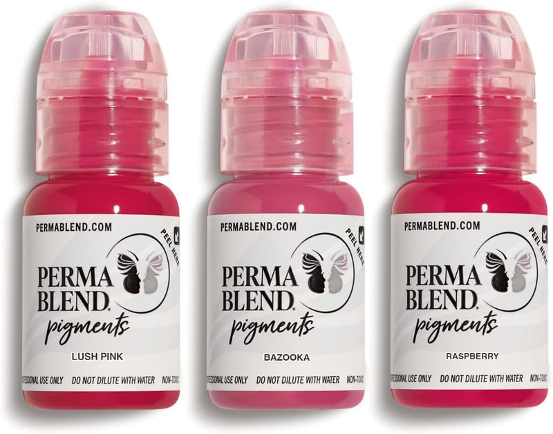Perma Blend Luxe - Rose Lip Set - 3 Count (0.5 oz Each) Infinity Warehouse