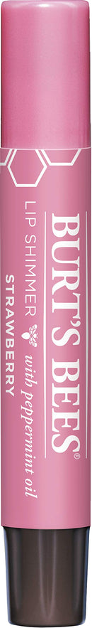 Burt's Bees 100% Natural Moisturizing Lip Shimmer, Strawberry - 1 Tube Burt's Bees
