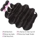 UNice 4X4 Middle Part Lace Closure T-Part Lace 100% Human Hair, Brazilian Body Wave 4X0.75 Hand-Tied Lace Closure with 3 Bundles Unprocessed Remy Hair Natural Color 18 18 18+16 Closure UNICE Store