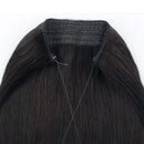 Sassina 20inch 120g Halo Hair Extensions Remy Human Hair Dark Brown Color