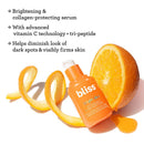 Bliss Bright Idea Vitamin C & Tri-Peptide Collagen-Protecting & Brightening Skin Care | Brightens Skin, Diminishes Dark Spots & Visibly Firms | Clean | Paraben Free | Cruelty-Free | Vegan (Face Serum) Bliss