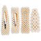 IoYoI 4 Pcs Pearl Hair Clips for Women Girls Fashion Sweet Artificial Pearl Alligator Clips Barrettes Bobby Pins Snap Clips Decorative Hair Accessories for Party Wedding Daily Applies IoYoI