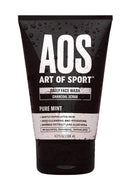 Art of Sport Daily Face Wash - Charcoal Face Scrub - Exfoliating Face Wash for Men with Natural Botanicals Tea Tree Oil, Aloe Vera and Bamboo Extract - Pure Mint Scent - Paraben Free - 4.2 fl oz Art of Sport Store