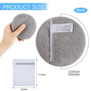 Sunland Reusable Makeup Remover Pads For Face,Eye,Lips 6 Pack Microfiber Face Cleansing Gloves Washable Makeup Removal Cloth With Laundry Bag Rounds Pads SUNLAND