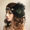 Asooll Feather Headband Flower Hair Band 1920's Flapper Headpiece Prom Elegant Hair Accessories for Women and Girls Asooll