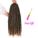 Passion Twist Hair 18 Inch Pre twisted Crochet Hair 6 Packs Pre-Looped Passion Twists Crochet Braids Ombre Color Made of Bohemian Hair Synthetic Braiding Hair Extensions for Black Women (18Inch,T27) VIOLET
