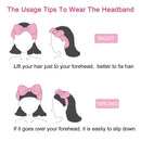 Spa Headband - 3 Pack Bow Hair Band Women Facial Makeup Head Band Soft Coral Fleece Head Wraps For Shower Washing Face (Black+white+pink) LADES Store