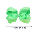 JOYOYO 6 Inch Big Large Hair Bows for Girls Multi-colored Grosgrain Ribbon Hair Bow With Alligator Clips Hair Accessories for Toddlers Kids Teens JOYOYO Store