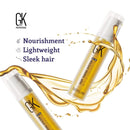 GK HAIR Global Keratin 100% Organic Argan Oil Anti Frizz Hair Serum (0.34 Fl Oz/10ml) Styling Smoothing Strengthening Hydrating & Nourishing Heat Protection Shine Frizz Control Dry Damage Hair Repair GK HAIR
