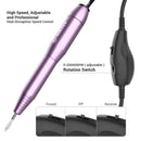 AIRSEE Portable Electric Nail Drill Professional Efile Nail Drill Kit For Acrylic, Gel Nails, Manicure Pedicure Polishing Shape Tools with 11Pcs Nail Drill Bits and 56 Sanding Bands AIRSEE