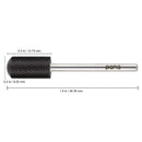 USA Pana 3/32" Safety Nail Carbide - Smooth Round Top Large Barrel Head for Electric Dremel Drill Machine - Grit Size: (5XC to Extra Fine) (Fine, Large Barrel - DLC Black) PANA