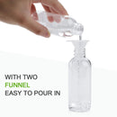 Spray Bottle,Fine Mist Mini Clear 80ml/2.7oz Spray Bottles,Small Reusable Empty Plastic Bottles with Atomizer Pumps (20 pack,2 Funnels included) Woaiwo-q