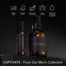 Pure Instinct CAPTIVATE The Original Pheromone Infused Essential Oil Perfume Cologne - Men's Collection - TSA Ready (Roll On Bottle 0.34 Fl. Oz./10.2mL) Infinity Warehouse