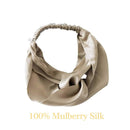 ZIMASILK 100% Mulberry Silk Headband Elastic Twisted Head Hair Wrap Accessory Turban For Women(Taupe) ZIMASILK