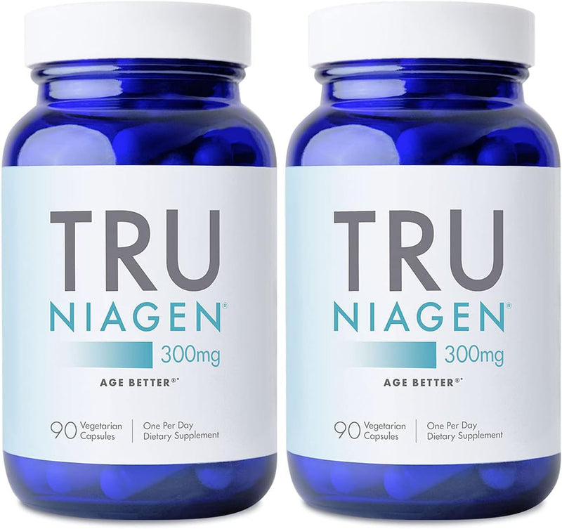 TRU NIAGEN Patented NAD+ Supplement for Anti Aging and Cell Regeneration, 300 mg Niagen, 90 Servings | Supports Cellular Energy, Brain, Muscle | Nicotinamide Riboside (NR) Take 1 Daily | 1 Bottle Infinity Warehouse